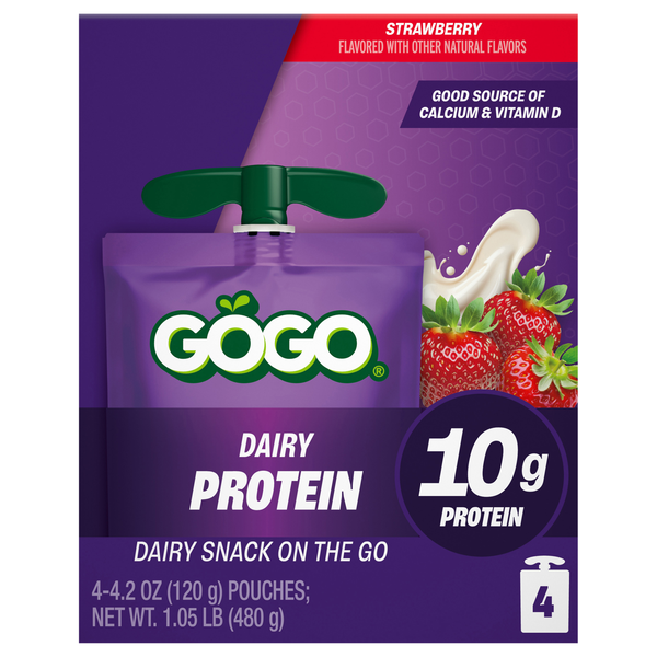 GoGo Strawberry Dairy Protein Snack