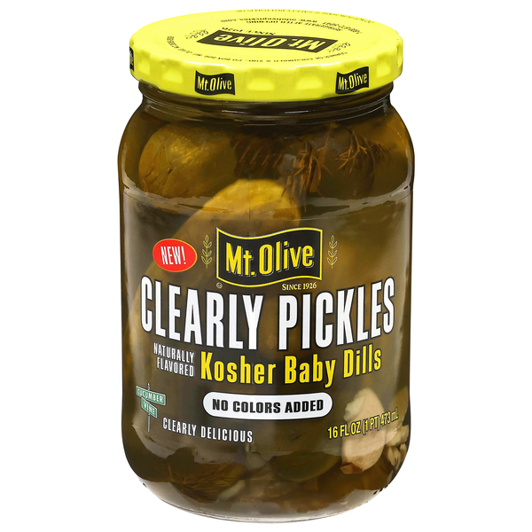 Mt. Olive Clearly Pickles Kosher Baby Dills