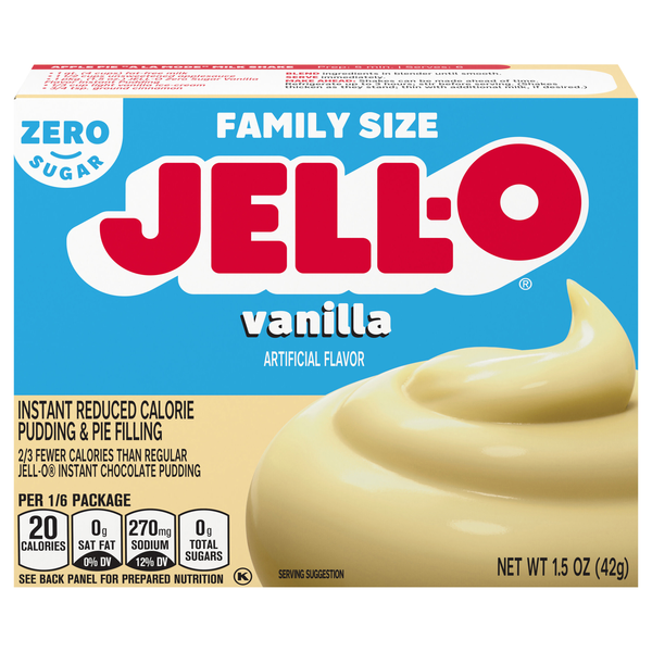 Jell-O Zero Sugar Vanilla Instant Pudding & Pie Filling