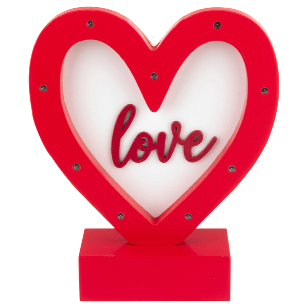 Smart Living Valentine's Day Wood Decor Love Heart