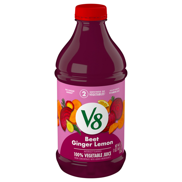Save on V8 100 Beet Ginger Lemon Vegetable Juice Order Online Delivery