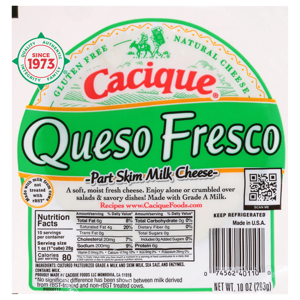 Cacique Queso Fresco Part Skim Cheese