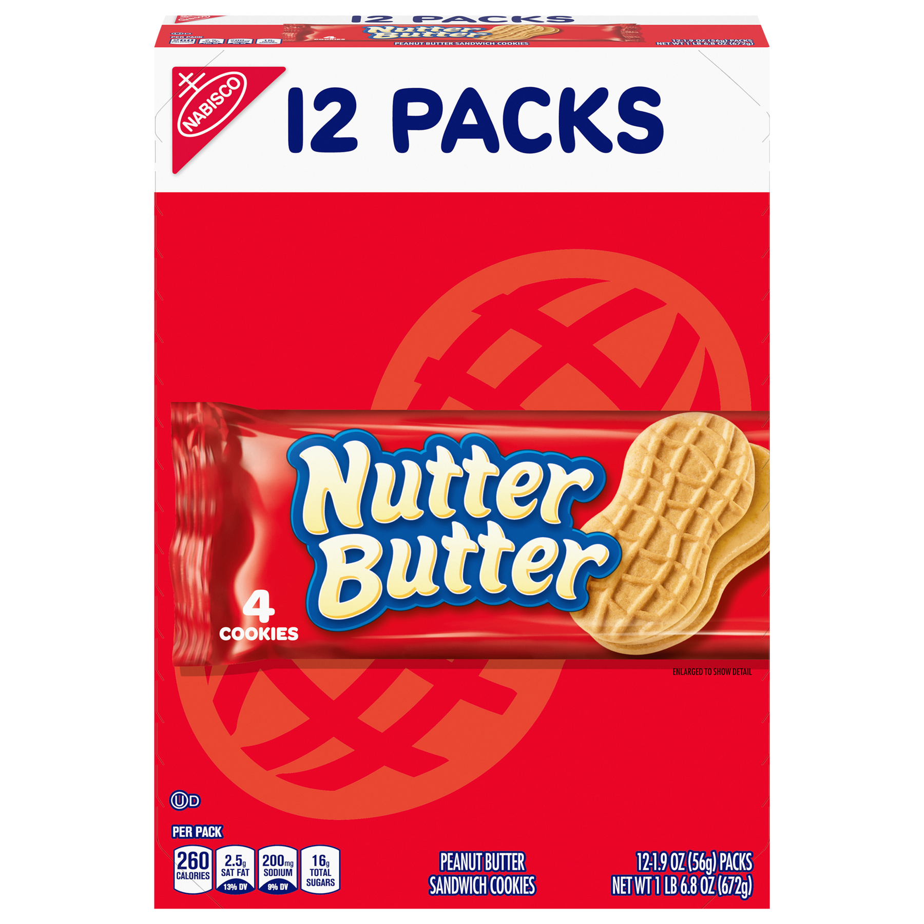 Nabisco Nabisco Nutter Butter Peanut Butter Cookie Packs - 12 ct
