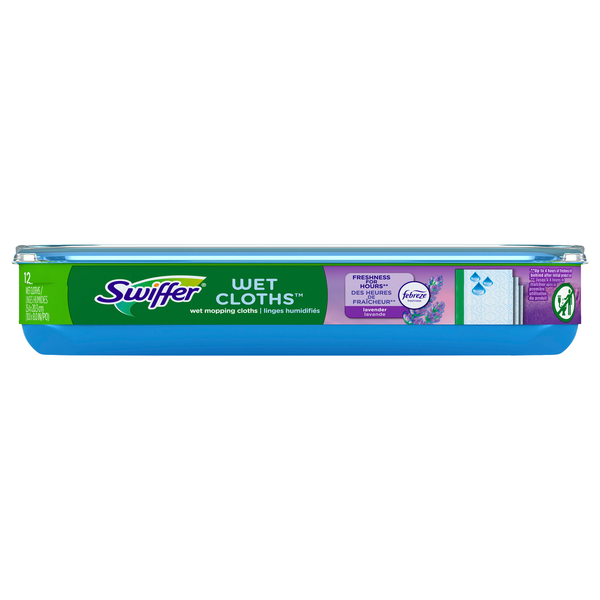 Swiffer Febreze Lavender Wet Mopping Cloths Refill