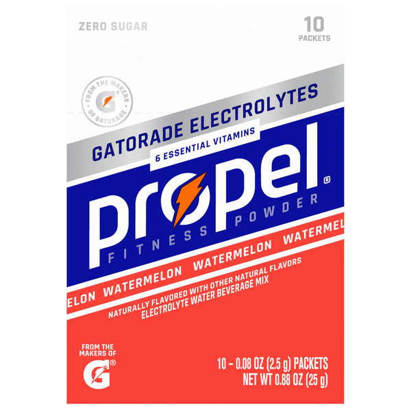Propel Zero Sugar Watermelon Electrolyte Water Beverage Powder Mix - 10 ct
