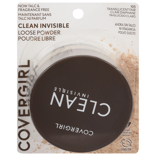 CoverGirl Clean Invisible Loose Powder Translucent Fair 105 Fragrance Free