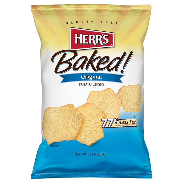 Herr's Baked! Gluten Free Original Potato Crisps Chips