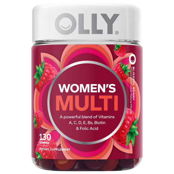 OLLY Women's Blissful Berry Multivitamin Gummies