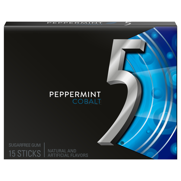 Wrigley's 5 Sugar Free Gum Peppermint Cobalt