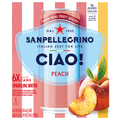 San Pellegrino Ciao Peach Sparkling Water - 6 pk