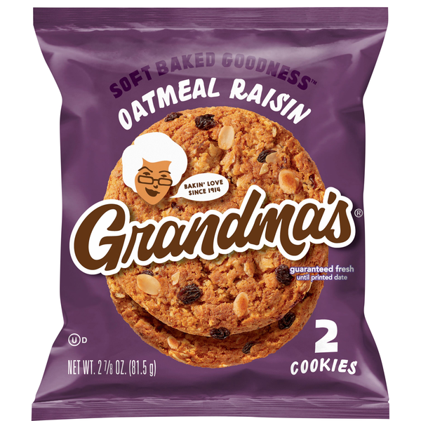 Grandma's Soft Baked Oatmeal Raisin Cookies - 2 ct