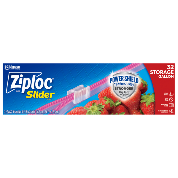 Ziploc Slider Gallon Storage Bags