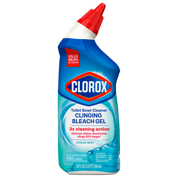 Clorox Ocean Mist Clinging Bleach Gel Toilet Bowl Cleaner