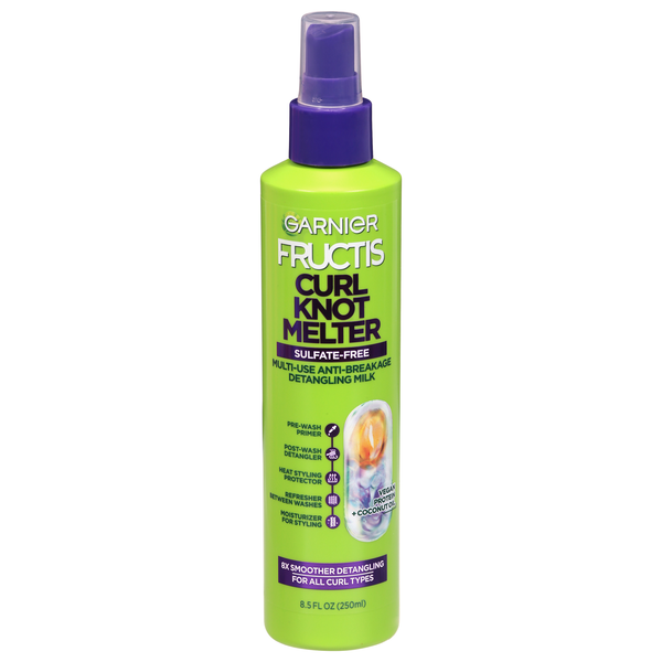 Garnier Fructis Curl Knot Melter Detangling Milk Spray Sulfate Free