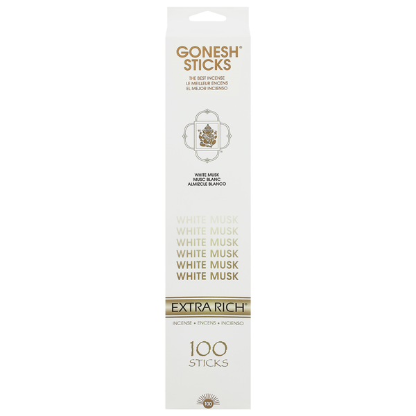 Gonesh Sticks Extra Rich White Musk Incense Air Freshener