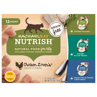 Rachael Ray Nutrish Grain Free Chicken Lover's Variety Wet Cat Food 12 ct