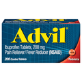Advil Ibuprofen Pain Relief 200mg Coated Tablets