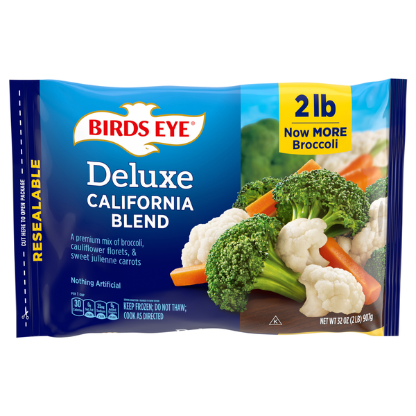 Birds Eye Deluxe California Blend Broccoli Cauliflower & Carrots Frozen