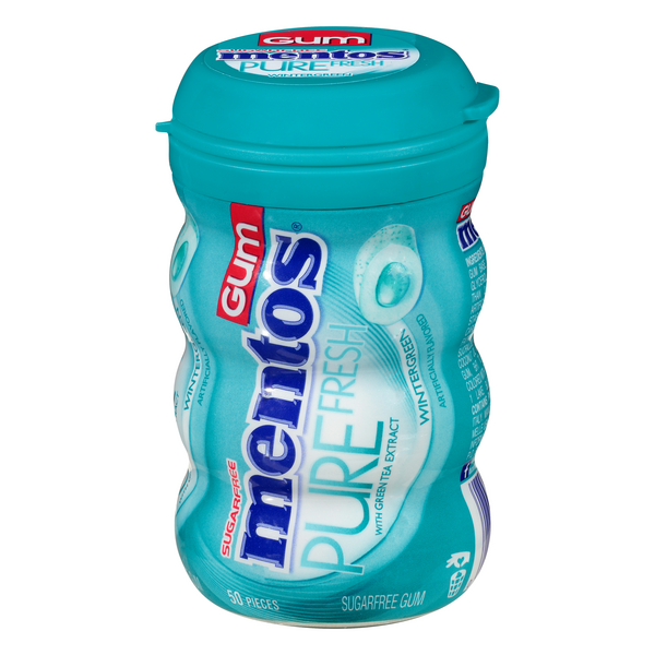 Save on Mentos Pure Fresh Sugarfree Wintergreen with Green Tea Extract