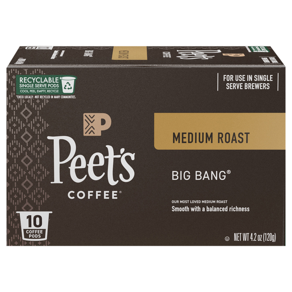 Peet's Big Bang Medium Roast Coffee K-Cup Pods