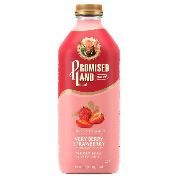 Promised Land Dairy Very Berry Strawberry Whole Milk
