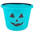 Smart Living Halloween Trick or Treat Bucket Teal Blue Pumpkin