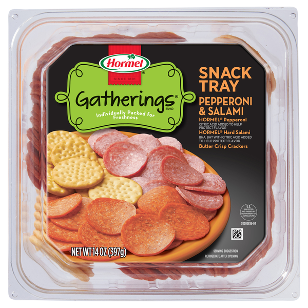Hormel Gatherings Pepperoni & Salami Snack Tray