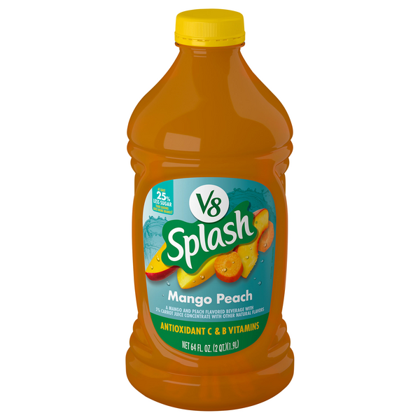 Save on V8 Splash Mango Peach Juice Beverage Order Online Delivery
