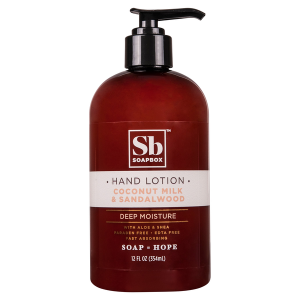 Save on Soapbox Hand Lotion Deep Moisture Coconut Milk & Sandalwood