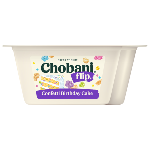 Chobani Flip Limited Batch Low Fat Confetti Birthday Cake Greek Yogurt Cup