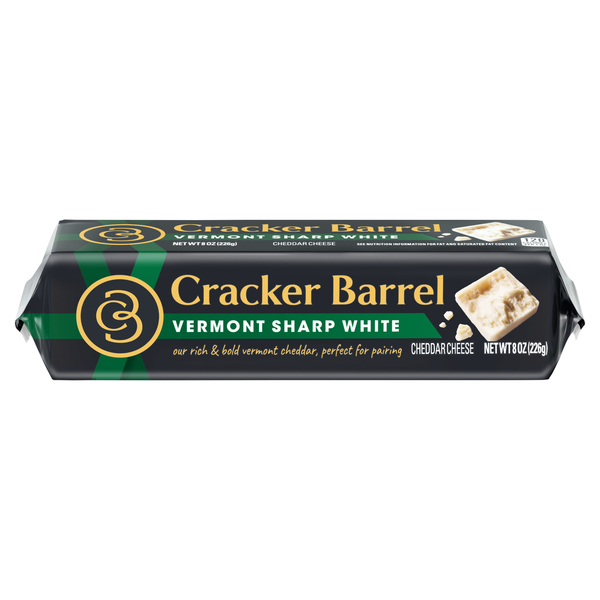 Cracker Barrel Vermont Sharp White Cheddar Cheese Block