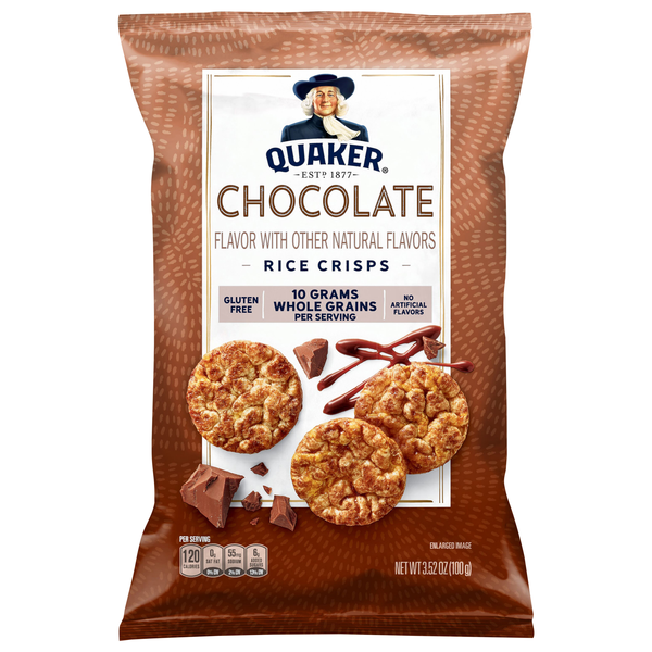 Quaker Gluten Free Chocolate Popped Rice Crisps