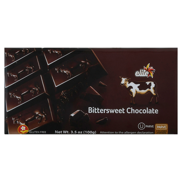 Elite Gluten Free Bittersweet Chocolate Candy Bar Kosher For Passover