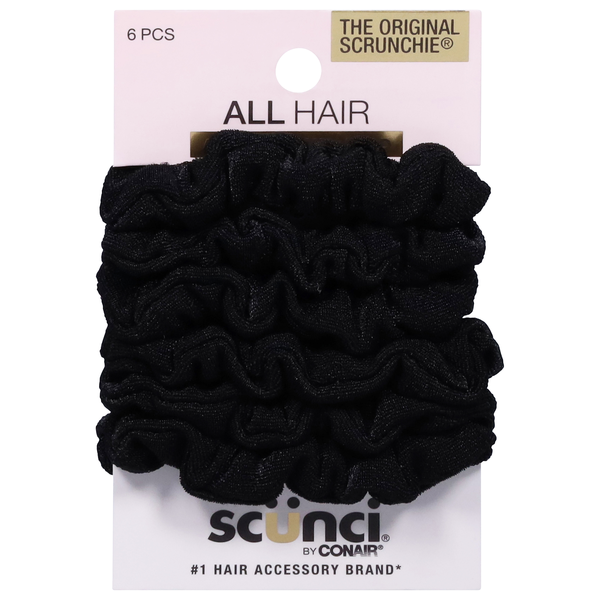 Scunci Hair Scrunchies Black The Original