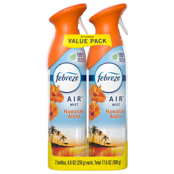 Febreze AIR Mist Hawaiian Aloha Air Freshener Trigger Spray - 2 ct