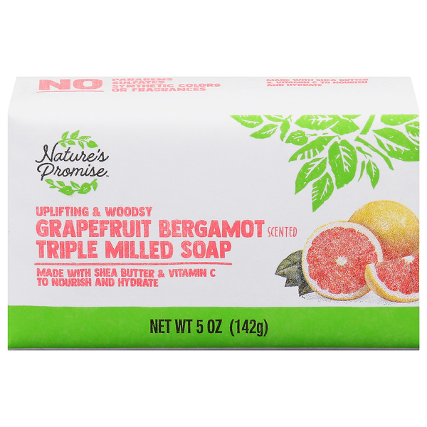 Nature's Promise Antioxidant Grapefruit Bergamot Triple Milled Soap Bar