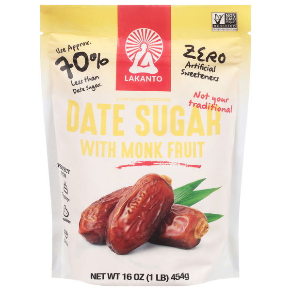 Lakanto Date Sugar with Monk Fruit Artificial Sweetener