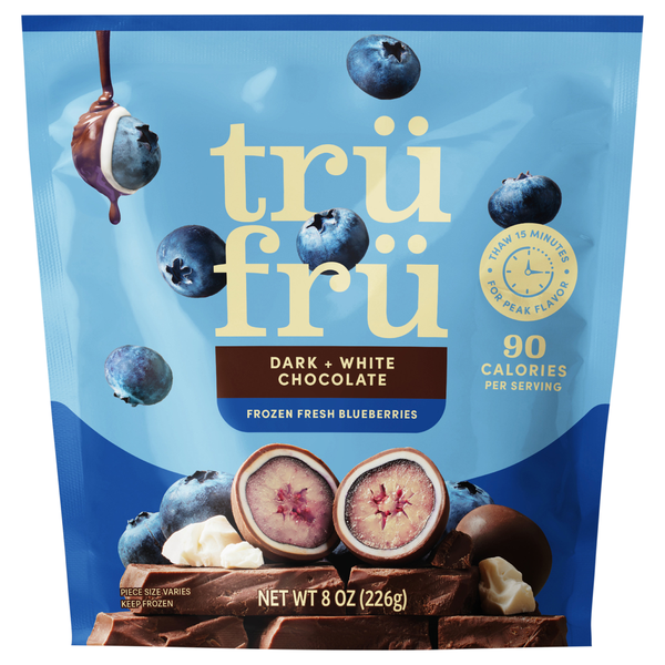 Tru Fru Nature's Blueberries in White & Dark Chocolate Frozen