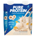 Pure Protein Vanilla MilkShakes 30g Complete Protein Shakes - 4 pk