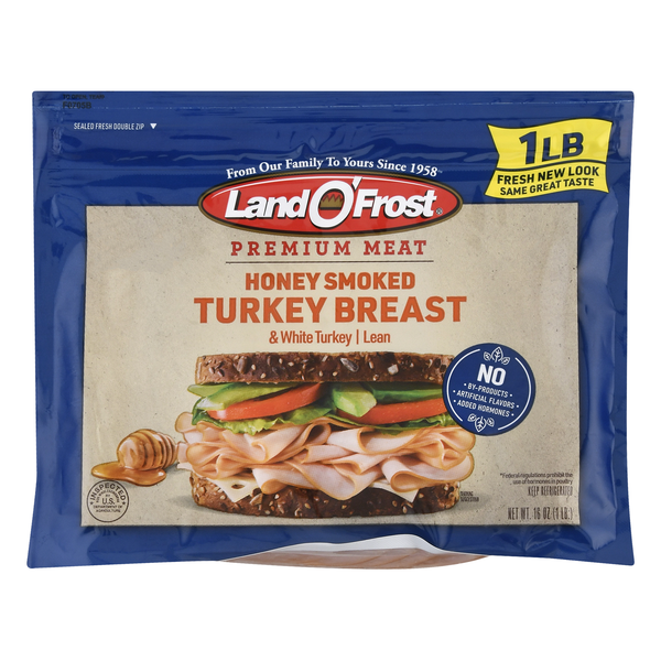 Land O'Frost Premium Lean Honey Smoked Turkey Breast Sliced
