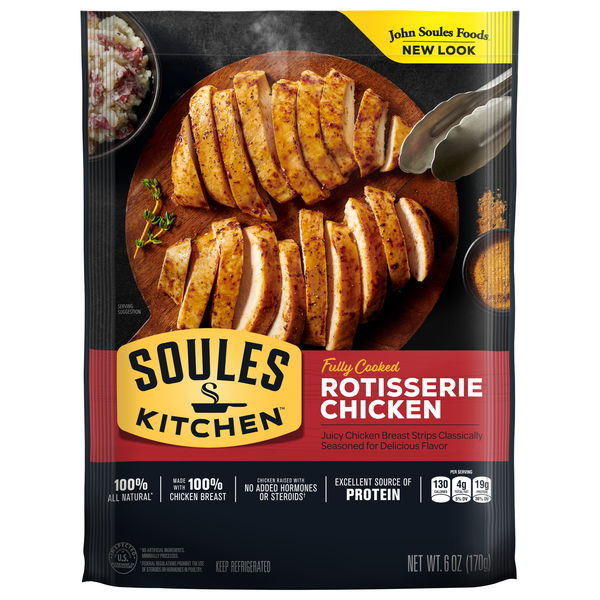 Save on John Soules Foods Rotisserie Seasoned Chicken Breast