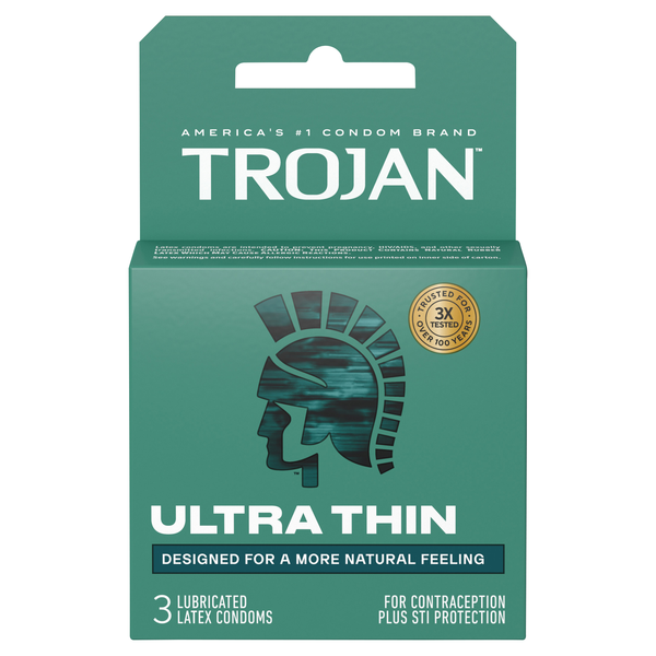 Trojan Ultra Thin Lubricant Latex Condoms for Ultra Sensitivity