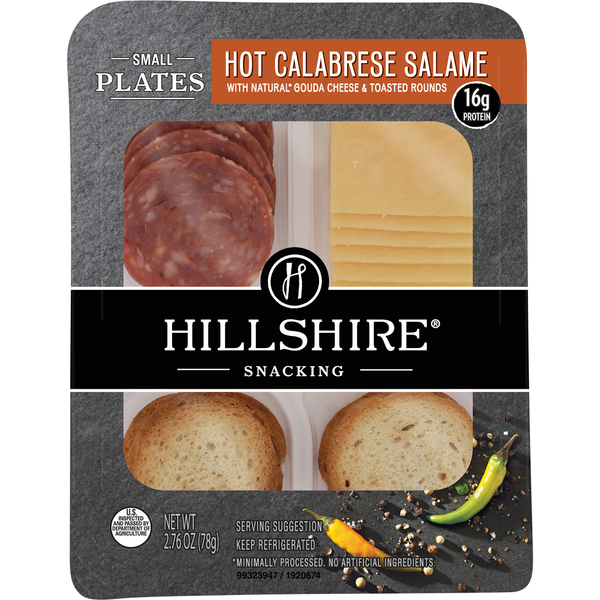 Hillshire Snacking Small Plates Hot Calabrese Salame with Gouda Cheese