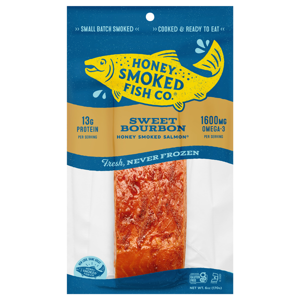 Honey Smoked Fish Co. Sweet Bourbon Honey Smoked Salmon Refrigerated