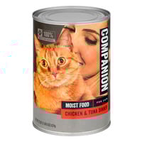 Companion Chicken & Tuna Dinner Moist Wet Cat Food