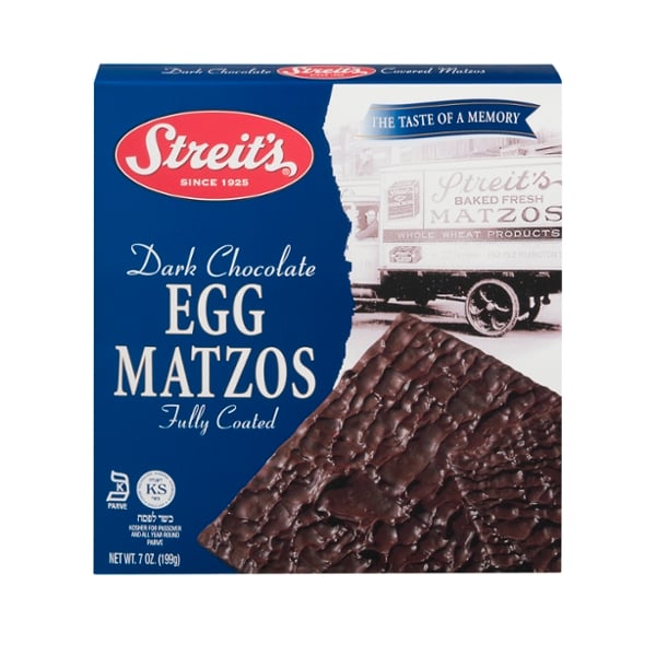 Streit's Dark Chocolate Egg Matzo Kosher For Passover