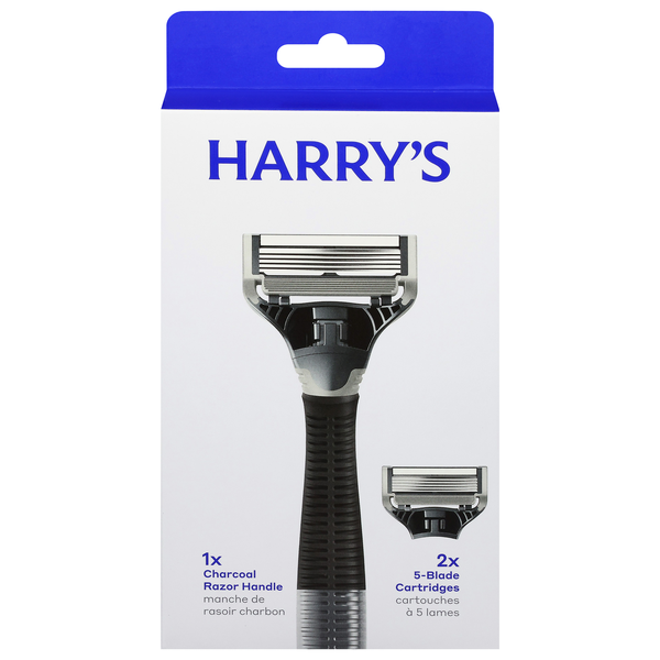 Harry's Men 5-Blade Razor & 2 Refills Charcoal Handle