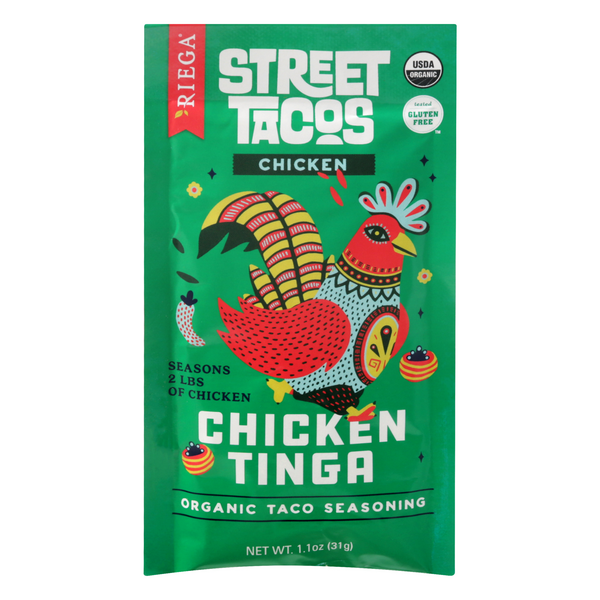 Riega Organic Chicken Tinga Street Tacos Seasoning Packet
