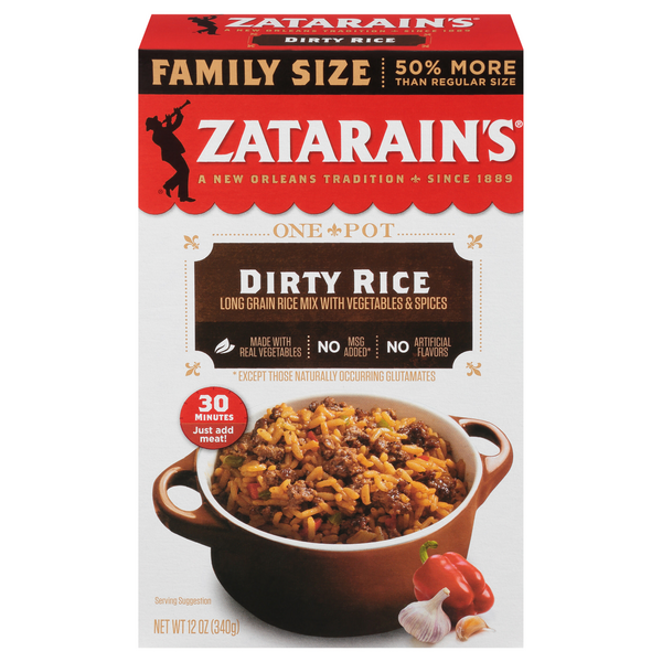 Zatarain's One Pot Dirty Rice Mix Family Size