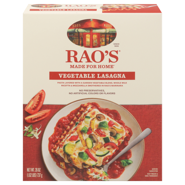 Rao's Made for Home Vegetable Lasagna Frozen Meal